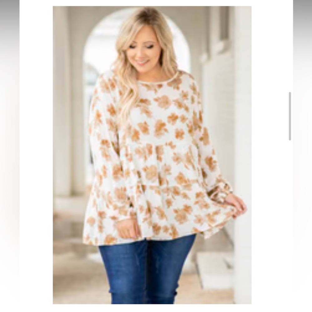 Chic Soul The Art of Desire Top, Fall Flowers